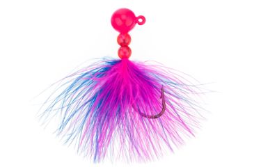 Image of Eagle Claw Salmon/Steelhead Marabou Jig,1/4oz,Blue/Pink ECSSJ14-012