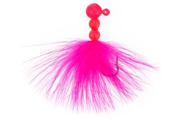 Image of Eagle Claw Salmon/Steelhead Marabou Jig,1/8oz,Fluorescent Pink ECSSJ18-010