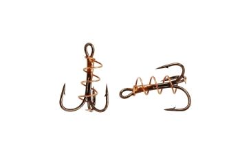 Image of Eagle Claw Soft Bait Treble Hook,Bronze,Size 4 12040-004