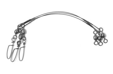 Image of Eagle Claw Steel Leader Float w/Coastlock Snap and Crane Swivel,12in,20lb 08014-005