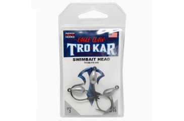 Image of Eagle Claw TroKar Swimbait Head, 3/16oz, Lead TKSB316-4/0