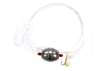 Image of Eagle Claw Trout Bait Rig w/Sliding Steel Egg Sinker,Gold,Size 18 06040-018