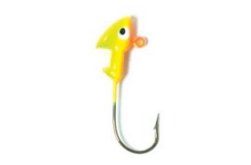 Image of Eagle Claw Walleye Jig Hook,Size 1/8oz,Chart/Orange ECJH18-CHOR