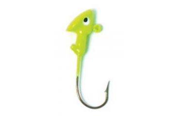 Image of Eagle Claw Walleye Jig Hook,Size 3/8oz,Chartreuse ECJH38-FCHT