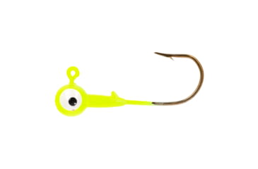 Image of Eagle Claw WBH34-3 Ball Head Jig 3/4 OZ, CHARTREUSE, Bronze Hook 4 jigs per retail, WBH34-3