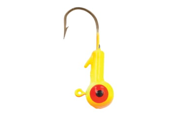 Image of Eagle Claw WBH34-9 Ball Head Jig 3/4 OZ, Orange/CHART, Bronze Hook 4 jigs per retail, WBH34-9