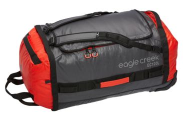 Image of Eagle Creek Cargo Hauler Rolling Duffel, Flame/Asphalt, 120L, EC0A2V6W242