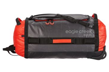 Image of Eagle Creek Cargo Hauler Rolling Duffel, Flame/Asphalt, 120L, EC0A2V6W242