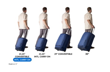 Image of Eagle Creek Expanse Convertible International Carry-On Luggage, Pilot Blue, 21.25in, EC0A5EK4423