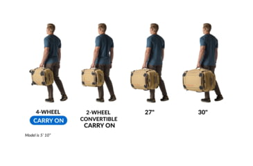 Image of Eagle Creek Gear Warrior XE 4 Wheeled Carry-On Luggage, Sand Dune, EC030402314