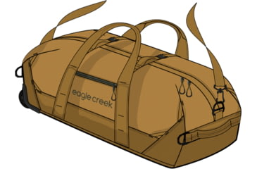 Image of Eagle Creek No Matter What Rolling Duffel, Safari Brown, 110L, EC020404210