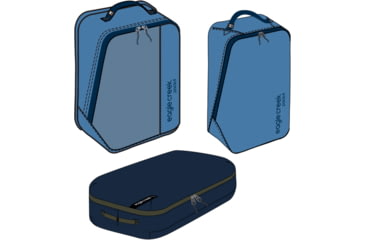 Image of Eagle Creek Pack-It Cube Mixed Set, Rush Blue/Blue Dawn, Medium, EC050409425