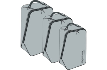 Image of Eagle Creek Pack-It Isolate Cube Set, Storm Grey, Extra Small/Small/Medium, EC050403367