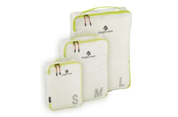 Image of Eagle Creek Pack-It Specter Tech Cube Set, White/Strobe, S/M/L EC0A3CXG002