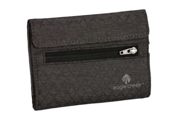 Image of Eagle Creek RFID International Tri-Fold Wallet, Black/Charcoal, EC0A3SC2257