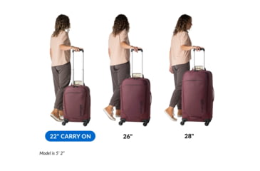 Image of Eagle Creek Tarmac XE 4 Wheeled Carry-On Luggage, Currant, 22in, EC0A528S601