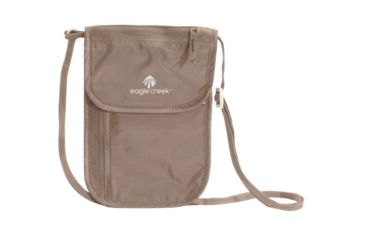 Image of Eagle Creek Undercover Neck Wallet Dlx, Khaki, EC041128091