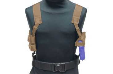 Image of Eagle Industries Tanker Right Hand Shoulder Holster &amp; Mag Pouch, Khaki - Sig 225, 228