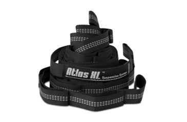 Image of Eagle's Nest Outfitters Atlas XL Hammock Strap-Black/Grey