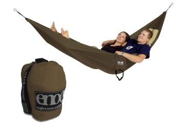 Image of Double Nest Hammock-teal/khaki