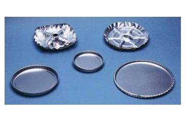 Image of Eagle Thermoplastic Disposable Aluminum Weighing and Drying Pans D-123 Weighing Pans