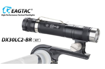 Image of EAGTAC DX30LC2-BR Rechargeable Flashlight, XP-L HI V2 NW LED, 1084lm, Black, DX30LC2BR-XPLHINW-BASE