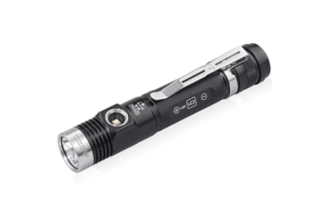 Image of EAGTAC DX30LC2-SR Side-LED Rechargeable Flashlight, Spot XP-L HI V2 NW w/ Flood Nichia 219B CRI92 5700K LED, 1080lm/390lm, Black, DX30LC2SR-XPLHINW-SIDE219B-BASE