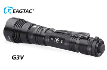 Image of EAGTAC G3V XHP70.2 Flashlight, 21700 5000mAh li-ion, NW LED, 2990 Lumen, Black, G3V-XHP702-NW