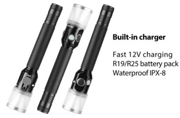 Image of Eagtac GX30L2-DR Flashlight, XPL HI CW w/ LEDarray LED, 1700lm w/ 820lm, Black, GX30L2R-Diffuser-XPLHI-CW