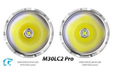 Image of EAGTAC M30LC2 Pro Flashlight, XHP35 HI CW LED, 1870lm, Black, M30LC2-XHP35-HI-PRO-CW