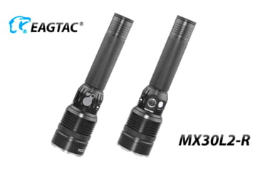 Image of EAGTAC MX30L2R XHP70.2 Flashlight, 32650 13000mAh li-ion, NW LED, 4205 Lumen, Black, MX30L2R-XHP702-NW