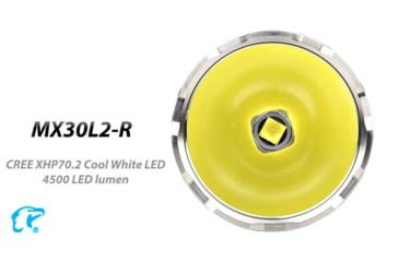 Image of EAGTAC MX30L2R XHP70.2 Flashlight, 32650 13000mAh li-ion, NW LED, 4205 Lumen, Black, MX30L2R-XHP702-NW