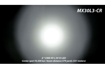 Image of Eagtac MX30L3-CR  Flashlight Kit, 6  Nichia 219C CRI92 4000K LED, 3850lm, Black 2950