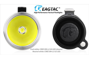 Image of EAGTAC P25LC2 Flashlight, XM-L2 U2 NW LED, 1200lm, Black, P25LC2-XML2-NW