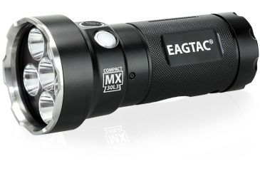 Image of Eagtac Rechargeable MX30L3C-R 6XPL HD 6000 Lumens LED Flashlight Kit, Black, Medium, 2888