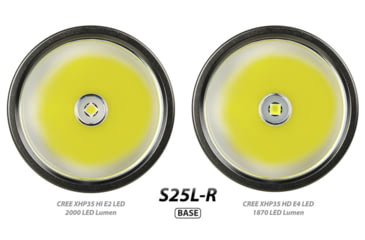 Image of EAGTAC S25L-R Base Flashlight, XHP35 HI NW LED, 1750lm, Black, S25LR-XHP35-HI-BASE-NW