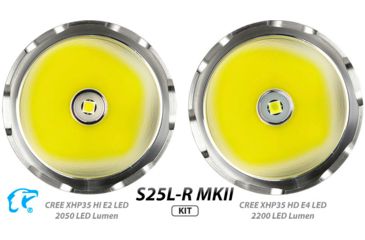 Image of EAGTAC S25L-R Flashlight Kit, XHP35 HI CW LED, 1870lm, Black, Medium 4157