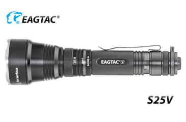 Image of EAGTAC S25V CSLPM1 Flashlight, 21700 5000mAh li-ion, CW LED, 1200 Lumen, Black, S25V-CSLPM1-CW