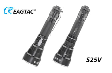 Image of EAGTAC S25V CSLPM1 Flashlight, 21700 5000mAh li-ion, CW LED, 1200 Lumen, Black, S25V-CSLPM1-CW