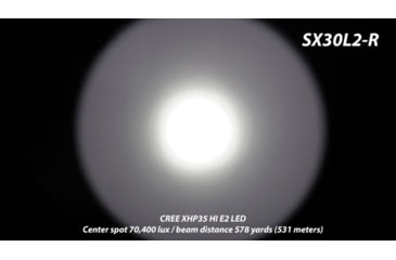 Image of EAGTAC SX30L2-R Flashlight, XHP35 HD CW LED, 2000lm, Black, SX30L2R-XHP35-HD-REG-CW