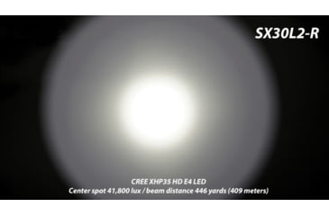 Image of EAGTAC SX30L2-R Flashlight, XHP35 HD CW LED, 2000lm, Black, SX30L2R-XHP35-HD-REG-CW