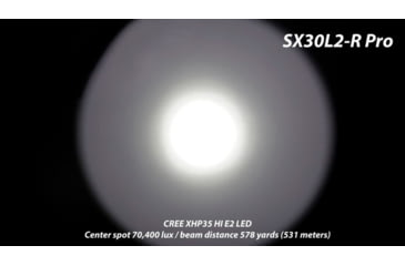 Image of EAGTAC SX30L2-R Pro Flashlight, XHP35 HD CW LED, 2000lm, Black, SX30L2R-XHP35-HD-PRO-CW