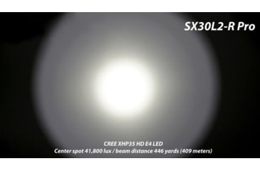 Image of EAGTAC SX30L2-R Pro Flashlight, XHP35 HD CW LED, 2000lm, Black, SX30L2R-XHP35-HD-PRO-CW