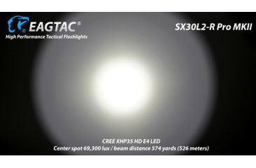 Image of EAGTAC SX30L2-R Pro MK II Flashlight, XHP35 HD CW LED, 2000lm, Black, Medium 4137