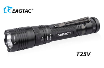 Image of EAGTAC T25V XHP70.2 Flashlight, 21700 5000mAh li-ion, NW LED, 2990 Lumen, Black, T25V-XHP702-NW