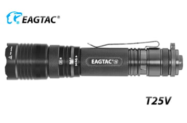 Image of EAGTAC T25V XHP70.2 Flashlight, 21700 5000mAh li-ion, NW LED, 2990 Lumen, Black, T25V-XHP702-NW