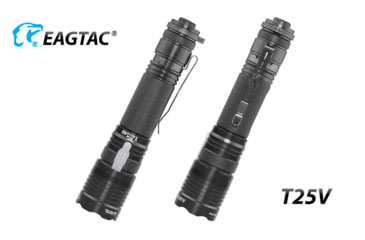 Image of EAGTAC T25V XHP70.2 Flashlight, 21700 5000mAh li-ion, NW LED, 2990 Lumen, Black, T25V-XHP702-NW