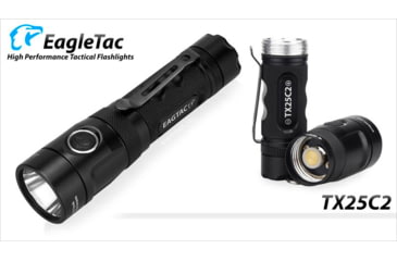 Image of EAGTAC TX25C2 Flashlight, XP-L HI V2 NW LED, 1068lm, Black, TX25C2-XPLHI-BASE-NW