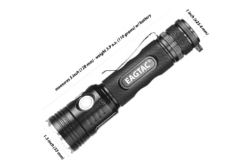 Image of EAGTAC TX30C2 Base Flashlight, Nichia 219C CRI92 4000K LED, 885lm, Black, TX30C2-219C-BASE-NW
