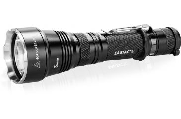 Image of Eagtac USB Rechargeable S25LR XHP35 HI 385 Meter Tactical Flashlight KIT, Black, Medium, S25LRXHP35HIKIT